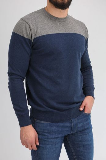 Slika Pamucni dzemper - NAVY GRAPHITE