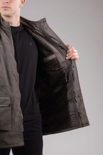 Slika Muska zimska jakna - 1904104 - MASLINASTO ZELENA