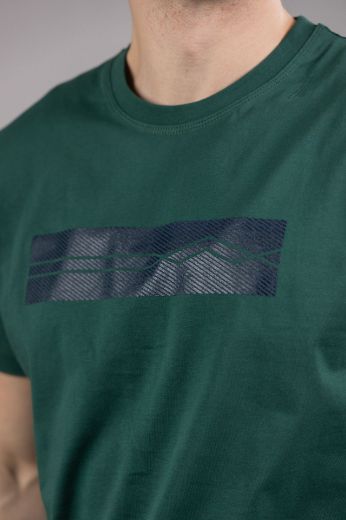 Slika Majica pamucna - TAMNO ZELENA - sa stampom