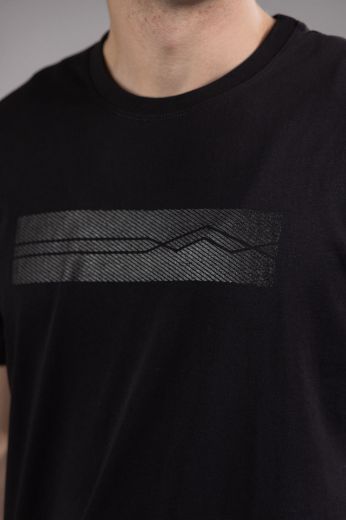 Slika Majica pamucna - CRNA - sa stampom