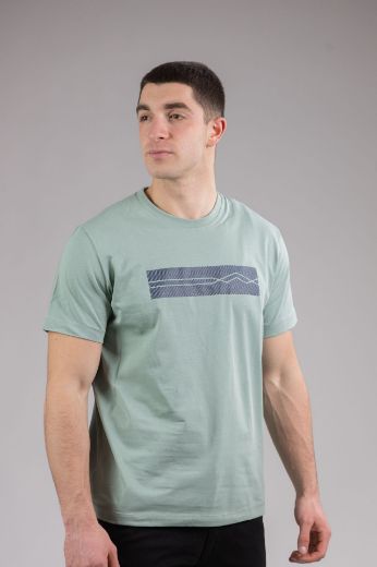 Slika Majica pamucna - SVETLO ZELENA - sa stampom