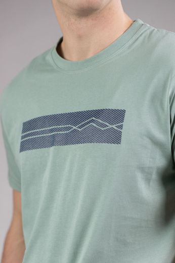 Slika Majica pamucna - SVETLO ZELENA - sa stampom