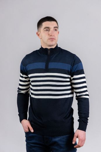 Slika Pamucni dzemper - Midnight White ZIP