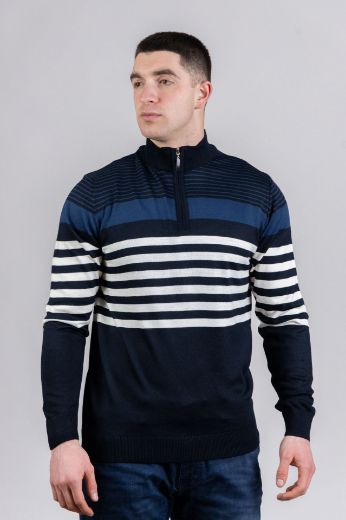 Slika Pamucni dzemper - Midnight White ZIP