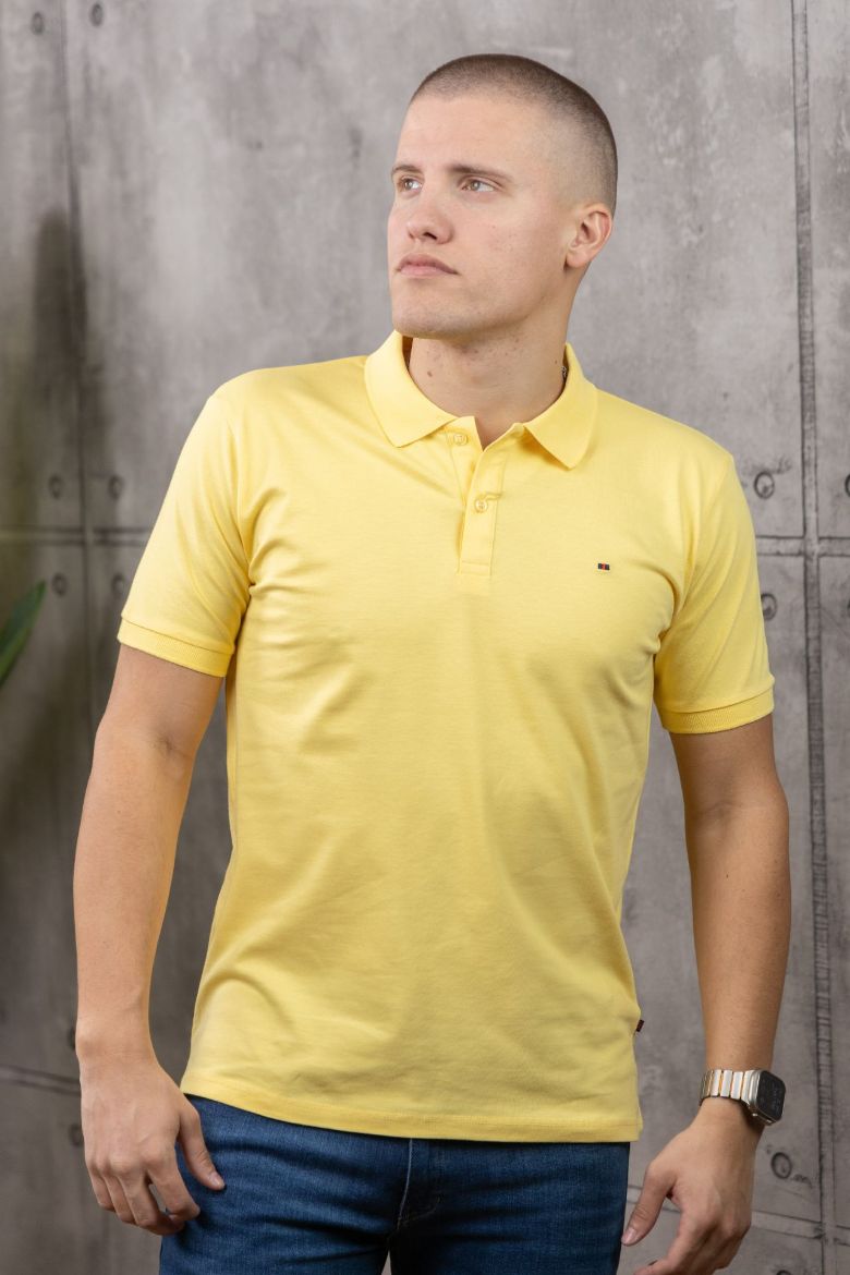 Slika Majica sa kragnom - SUNLIGHT YELLOW