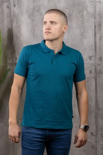 Slika Majica sa kragnom - OCEAN TEAL