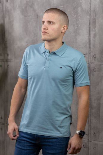 Slika Majica sa kragnom - BLUE