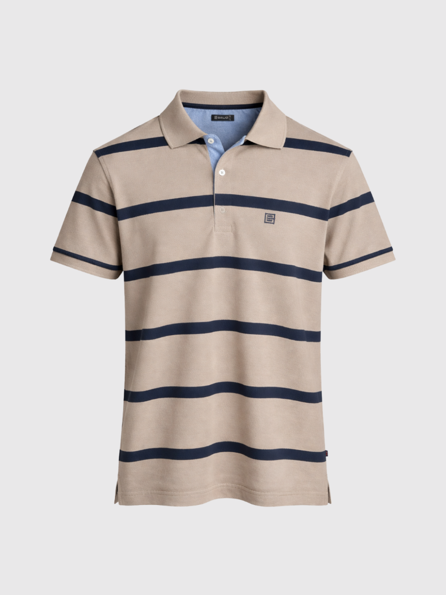 Slika Majica sa kragnom - SAND STRIPE