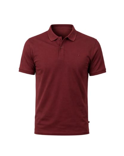 Slika Majica sa kragnom - WINE RED